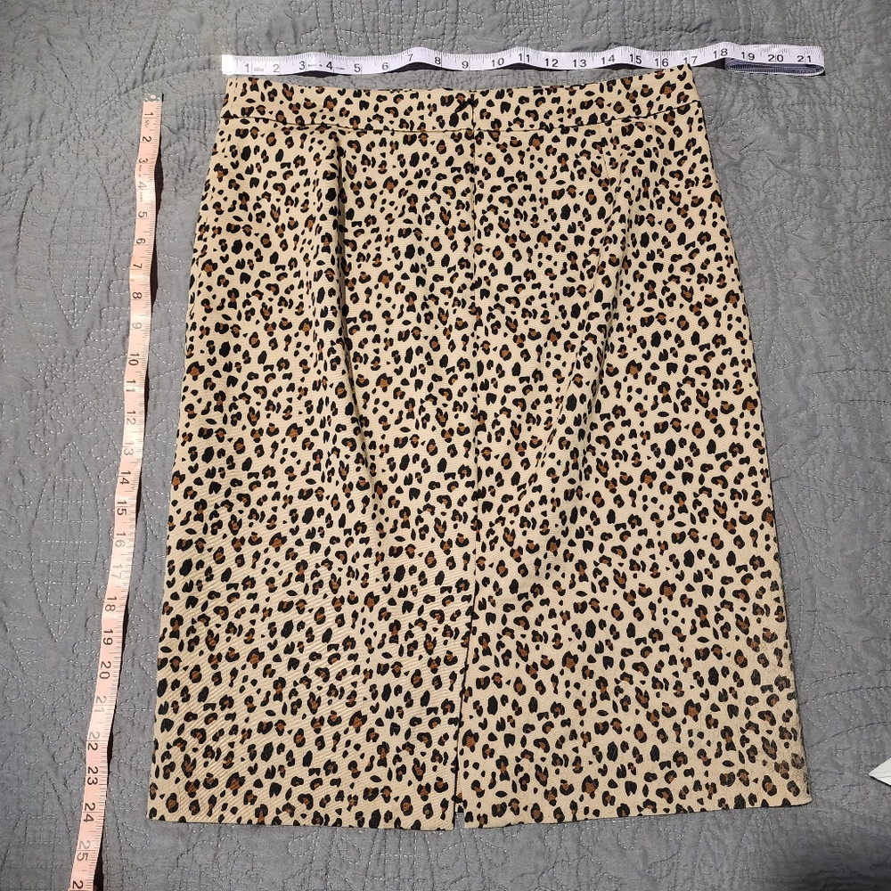 J. Crew Animal Print Pencil Skirt